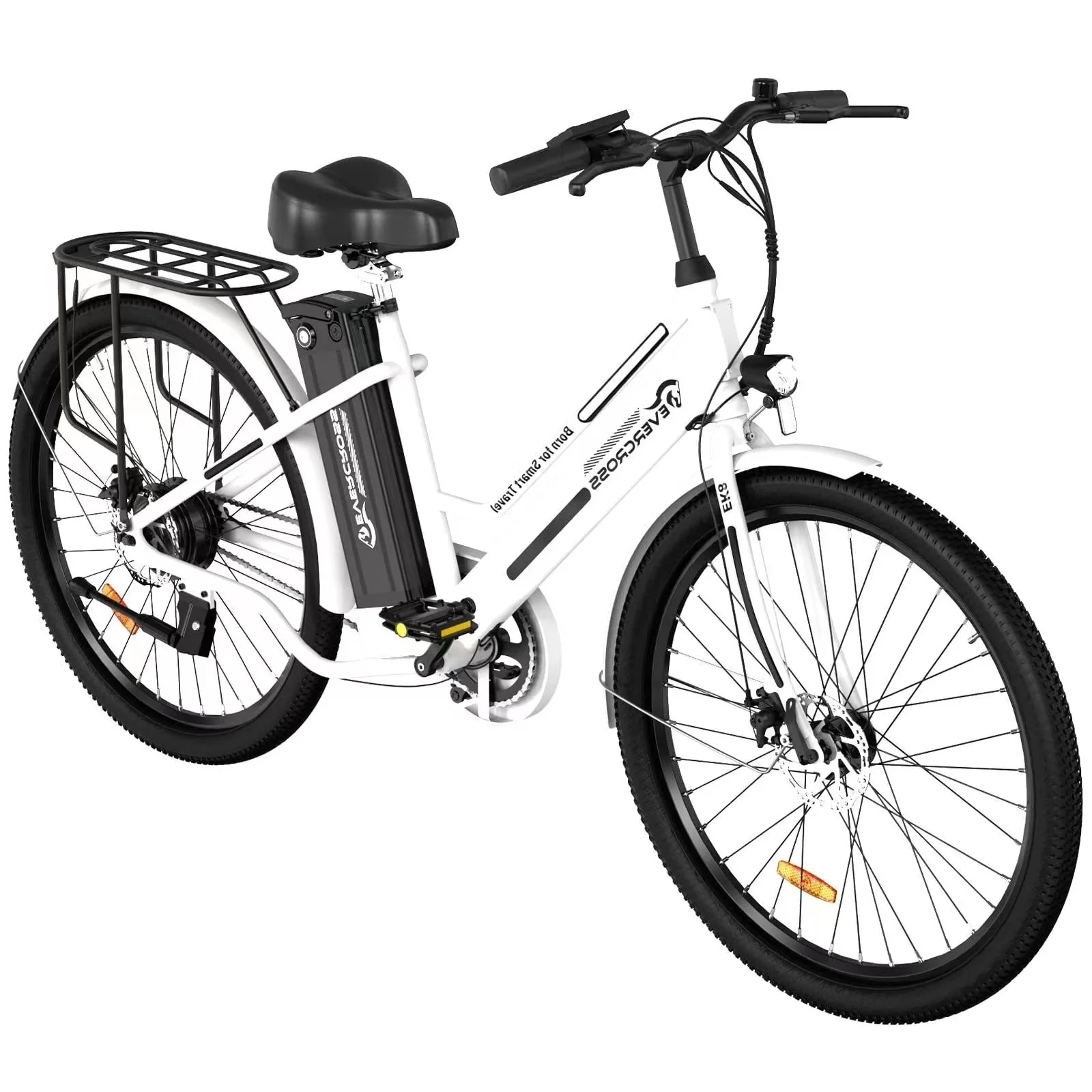 EVERCROSS EK8M 26''Fat Tire Electric Bike For Adult ,With LED - Image 14