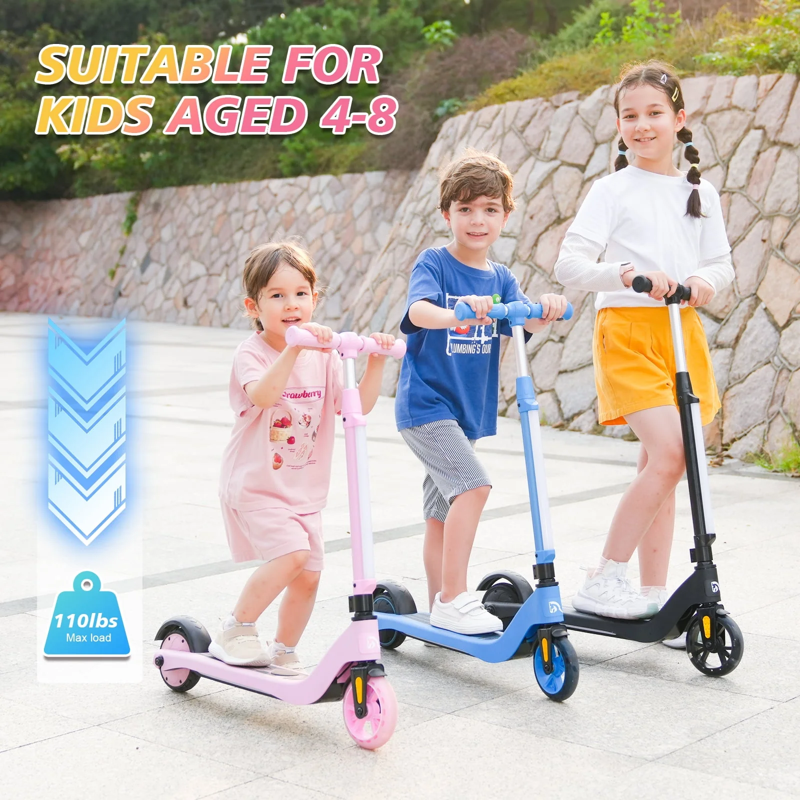 EVERCROSS EV05C Kids Electric Scooter, 5 MPH, 40-Minute Ride, Adjustable Height, Lightweight Gift for Ages 4+ - Image 3