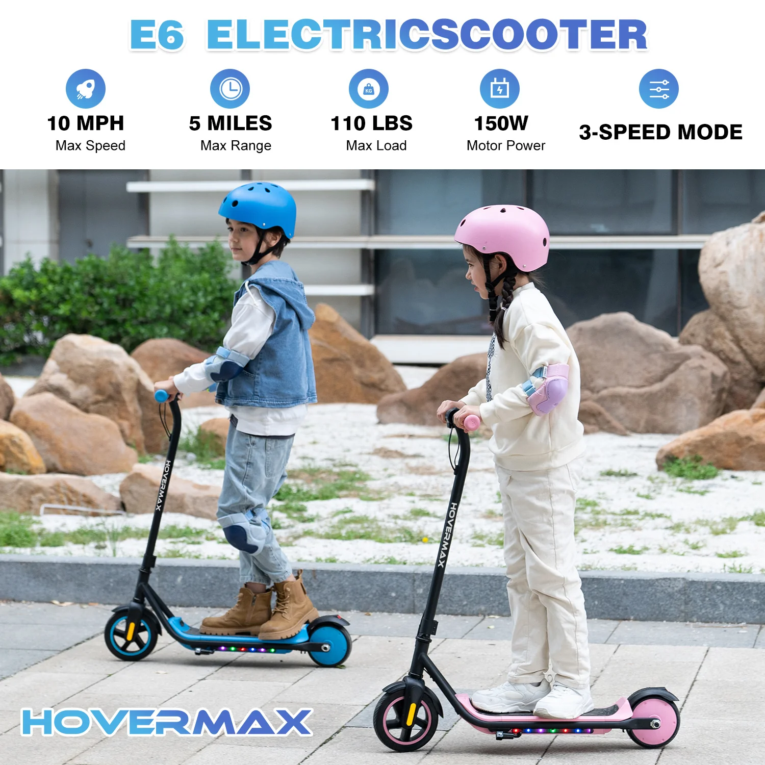 HOVERMAX H06Q Kids Electric Scooter - Ages 6-12 - Image 4