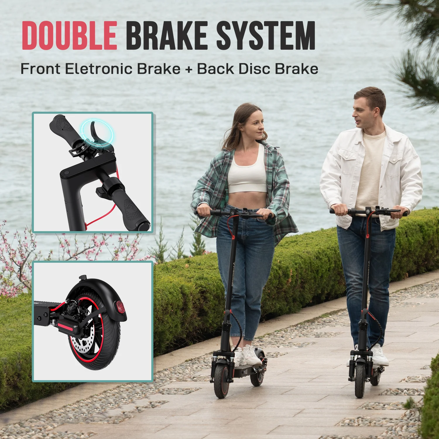 USEV85F-EVERCROSS EV85F Electric Scooter, 8.5'' Solid Tires & APP Control - Image 4